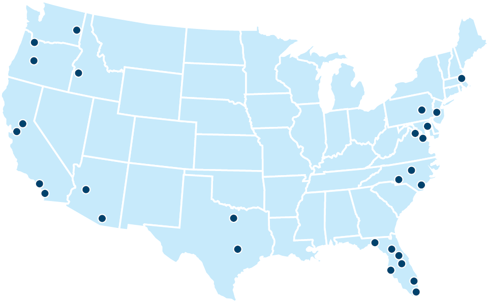 Kittelson LLC Resource Locations Map